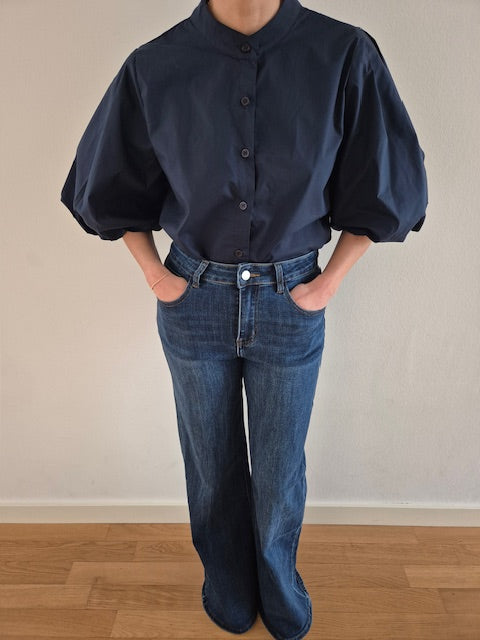 Bluse mit Puffärmel