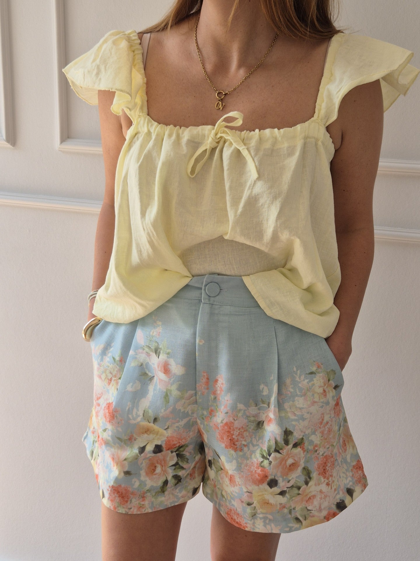 Florale kurze Hose