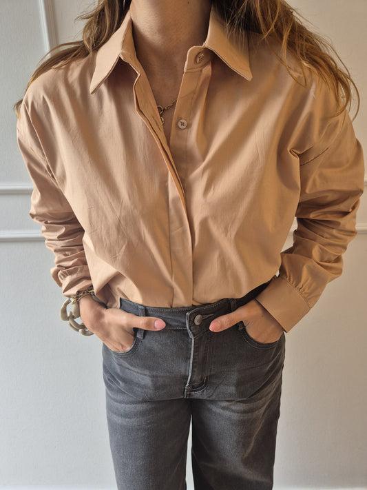 Hemdbluse Lachs
