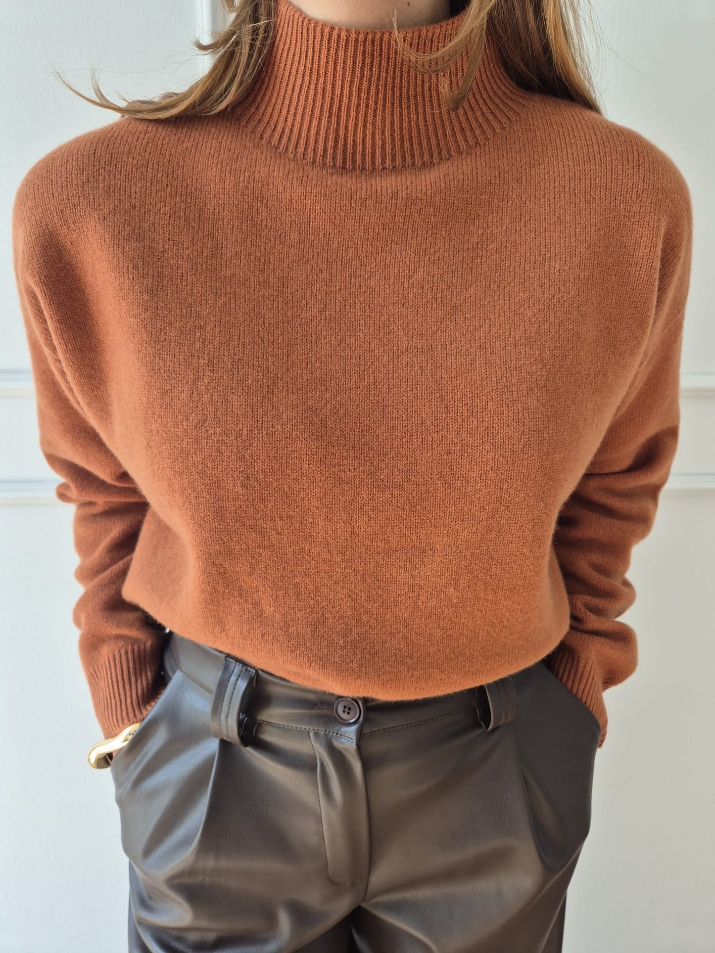 Pullover mit Stehkragen