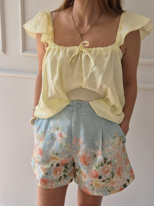 Florale kurze Hose
