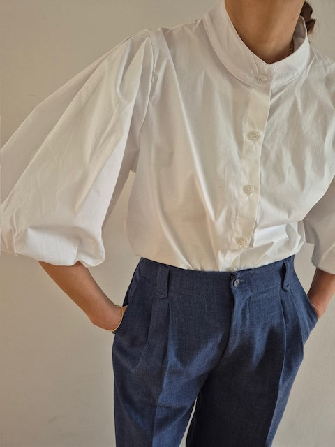 Bluse mit Puffärmel