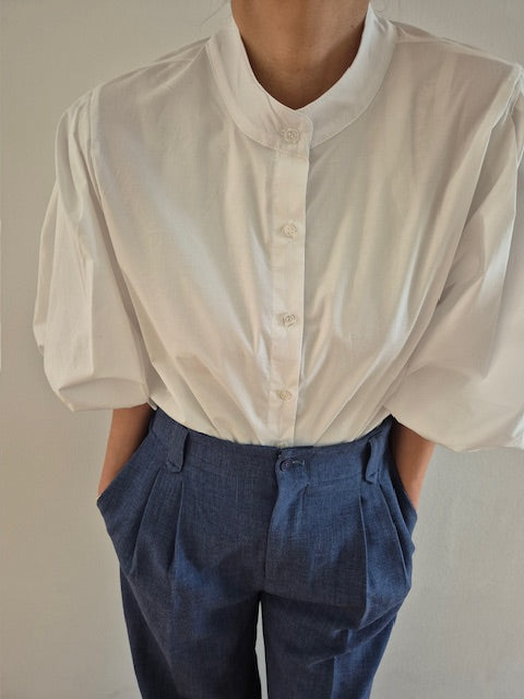 Bluse mit Puffärmel