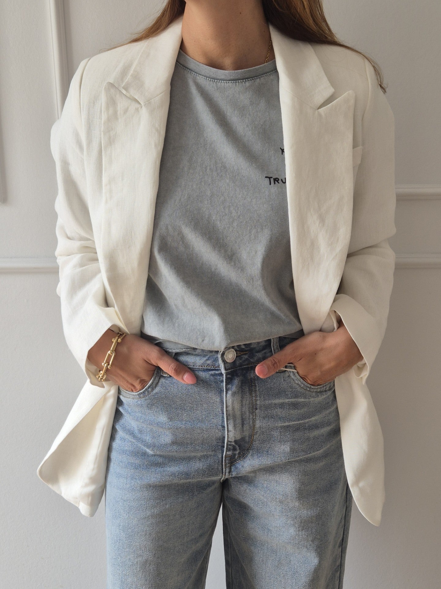 Leinen Blazer