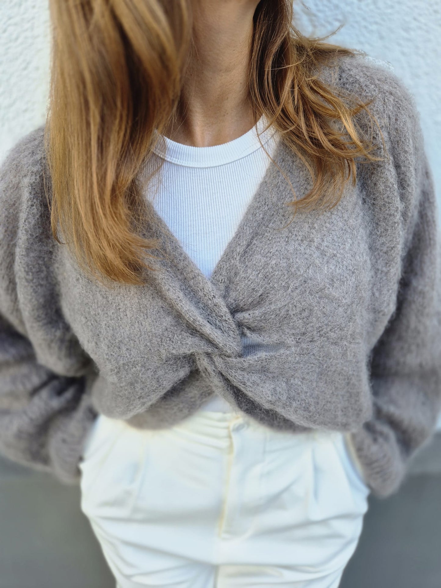 Mohair Wende-Pullover